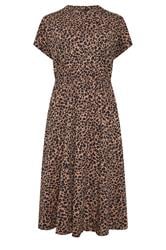 YOURS Curve Brown Leopard Maxi Dress