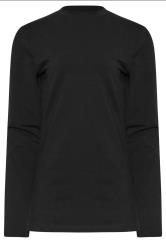 LTS Tall Black Active Long Sleeve Cut Out T-Shirt | Long Tall Sally 6