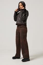 PixieGirl Petite Women's Chocolate Brown Aviator Jacket | PixieGirl 2