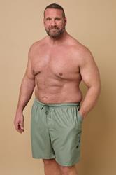 BadRhino Big & Tall Khaki Green Cargo Swim Shorts | BadRhino 1