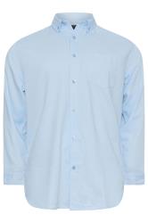 BadRhino Big & Tall Light Blue Long Sleeve Oxford Shirt