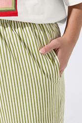 LIMITED COLLECTION Plus Size Green Stripe Trousers | Yours Clothing 4