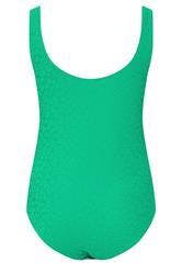 YOURS Plus Size Green Towelling Embossed Animal Swimsuit | Yours Clothing 8