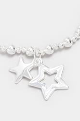 Silver Tone Star Stretch Bracelet | Yours Clothing 2