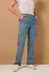 LTS MADE FOR GOOD Tall Blue Cargo Chino Jeans | Long Tall Sally 2