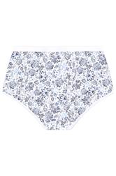 YOURSET 5 PACK Plus Size Navy Blue Floral Print Full Briefs | Yours Clothing 8