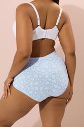 YOURSET 5 PACK Plus Size Blue Floral Print Full Briefs | Yours Clothing 5