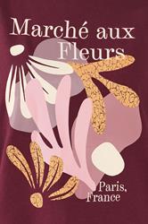 YOURS Plus Size Burgundy Red 'Marche Aux Fleurs' Slogan Sweatshirt | Yours Clothing 4