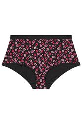 YOURSET 5 PACK Plus Size Red Kiss Print Full Briefs | Yours Clothing 6