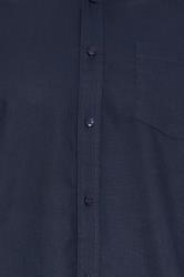 BadRhino Big & Tall Navy Blue Long Sleeve Oxford Shirt | BadRhino 6