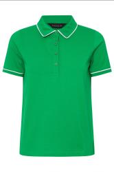 PixieGirl Petite Green Contrast Trim Cotton Polo Shirt
