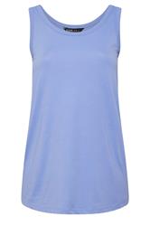 YOURS Curve Light Blue Basic Vest Top