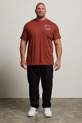 BadRhino Big & Tall Burnt Red Circle Logo T-Shirt | BadRhino 1