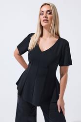 LIMITED COLLECTION Plus Size Black Corset Top | Yours Clothing 3