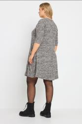 YOURS Curve Grey Soft Touch Pocket Dress | Yours Clothing 2