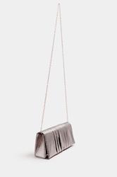 Gold Faux Leather Metallic Clutch Bag | Yours Clothing 4