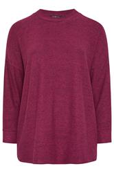 YOURS Curve Dark Pink Soft Touch Jumper