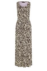 LTS Tall Chocolate Brown Aztec Tie Waist Cotton Maxi Dress
