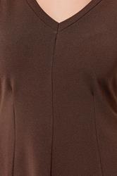 LIMITED COLLECTION Plus Size Chocolate Brown Corset Top | Yours Clothing 4