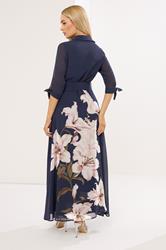 STAR Navy Blue Floral Print Shirt Dress | StarByJM 2