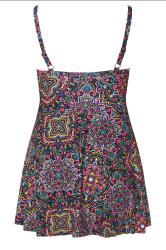 YOURS Plus Size Black Paisley Print Swimdress | Yours Clothing 9