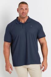 BadRhino Big & Tall Navy Blue Pique Golf Polo Shirt | BadRhino 1