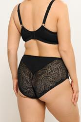 YOURS Plus Size Black Floral Lace Shorts | Yours Clothing 2