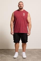 BadRhino Big & Tall Red Acid Wash Graphic Vest | BadRhino 1