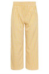 PixieGirl Petite Yellow Gingham Wide Leg Trousers
