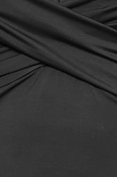 YOURS Plus Size Black Twist Front Premium Underwired Swimsuit | Yours Clothing 6