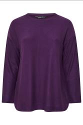 YOURS Plus Size Purple Soft Touch Jumper | Yours Clothing 5