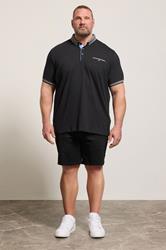 BadRhino Big & Tall Black Chambray Pocket Polo Shirt | BadRhino 2