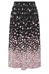 YOURS Curve Pink Floral Ditsy Maxi Skirt