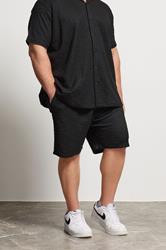 BadRhino Big & Tall Black Textured Shorts | BadRhino 1