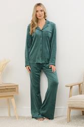 LTS Tall Green Super Luxe Touch Pyjama Set | Long Tall Sally 3