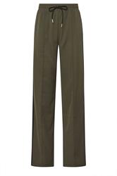 LTS Tall Women's Khaki Green Side Stripe Wide Leg Trousers | Long Tall Sally 5
