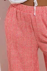 YOURS Plus Size Red Gingham Crinkle Midaxi Culottes | Yours Clothing 4