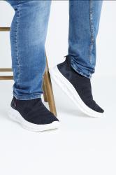 D555 Navy Hands Free Shoes With Knitted Top | BadRhino 3