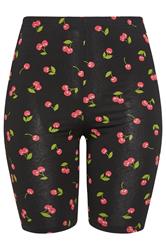 YOURSET 2 PACK Plus Size Black Cherry Cycling Shorts | Yours Clothing 9