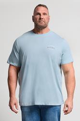 JACK & JONES Big & Tall Celestial Blue Crew Neck T-Shirt | BadRhino 3