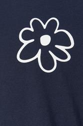BadRhino Big & Tall Navy Blue Extra Long Flower Graphic T-Shirt | BadRhino 8