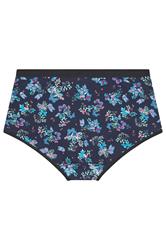 YOURSET 5 PACK Plus Size Pink & Navy Blue Floral Butterfly Full Briefs | Yours Clothing 8