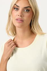 YOURS Plus Size Butter Yellow Core T-Shirt | Yours Clothing 4