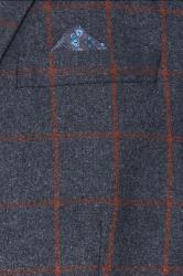 BadRhino Tailoring Big & Tall Blue & Red Checked Suit Jacket | BadRhino 9