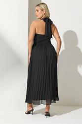 YOURS LONDON Plus Size Black Lace Halterneck Maxi Dress | Yours Clothing  4