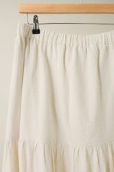 EVANS Plus Size Natural Brown Tiered Linen Maxi Skirt | Evans 7