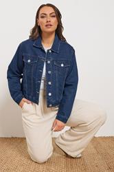 YOURS Plus Size Indigo Blue Denim Jacket | Yours Clothing 3