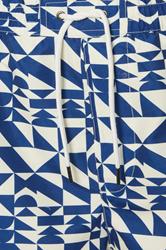 BadRhino Big & Tall Navy Blue Abstract Swim Shorts | BadRhino 6