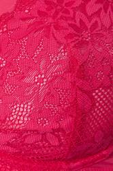 YOURSET 2 PACK Plus Size Pink & Black Lace Mesh Underwired Bras | Yours Clothing 11
