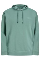 JACK & JONES Big & Tall Blue Printed Logo Hoodie  | BadRhino 2